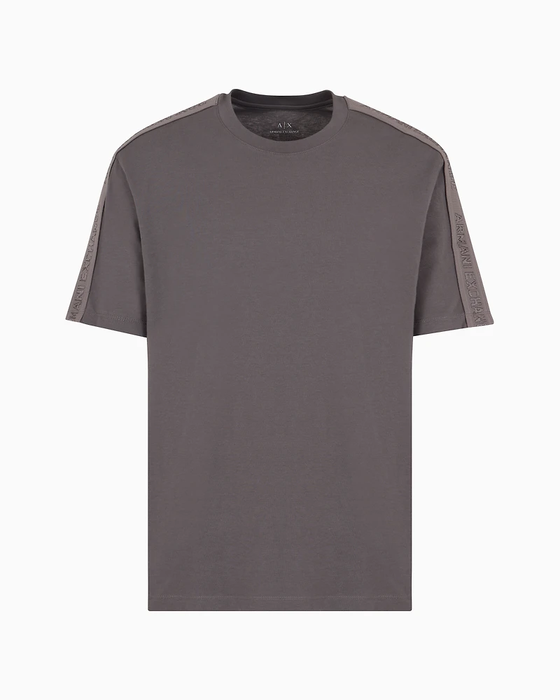 Regular fit heavy cotton T-shirt with ASV logo bands