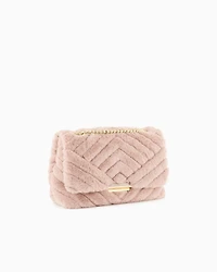 Ecofur shoulder bag with chain