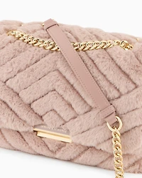 Ecofur shoulder bag with chain