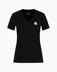 Regular fit V-neck T-shirt with logo