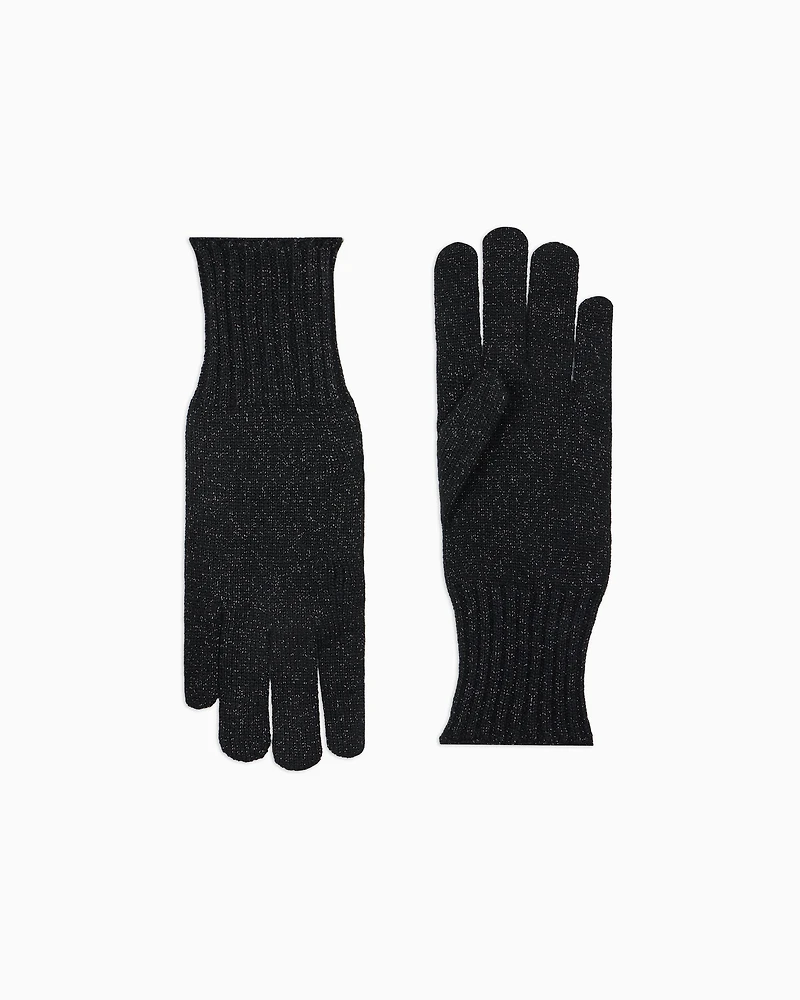 Lurex yarn gloves