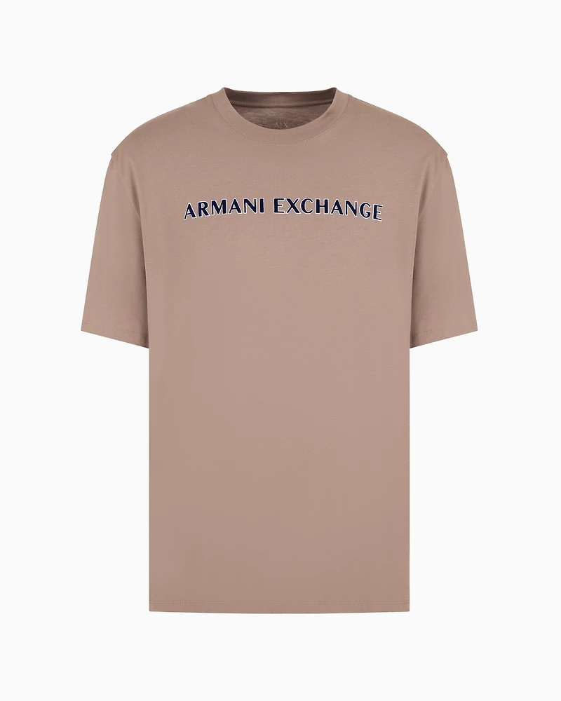 Regular fit organic cotton T-shirt with ASV logo lettering