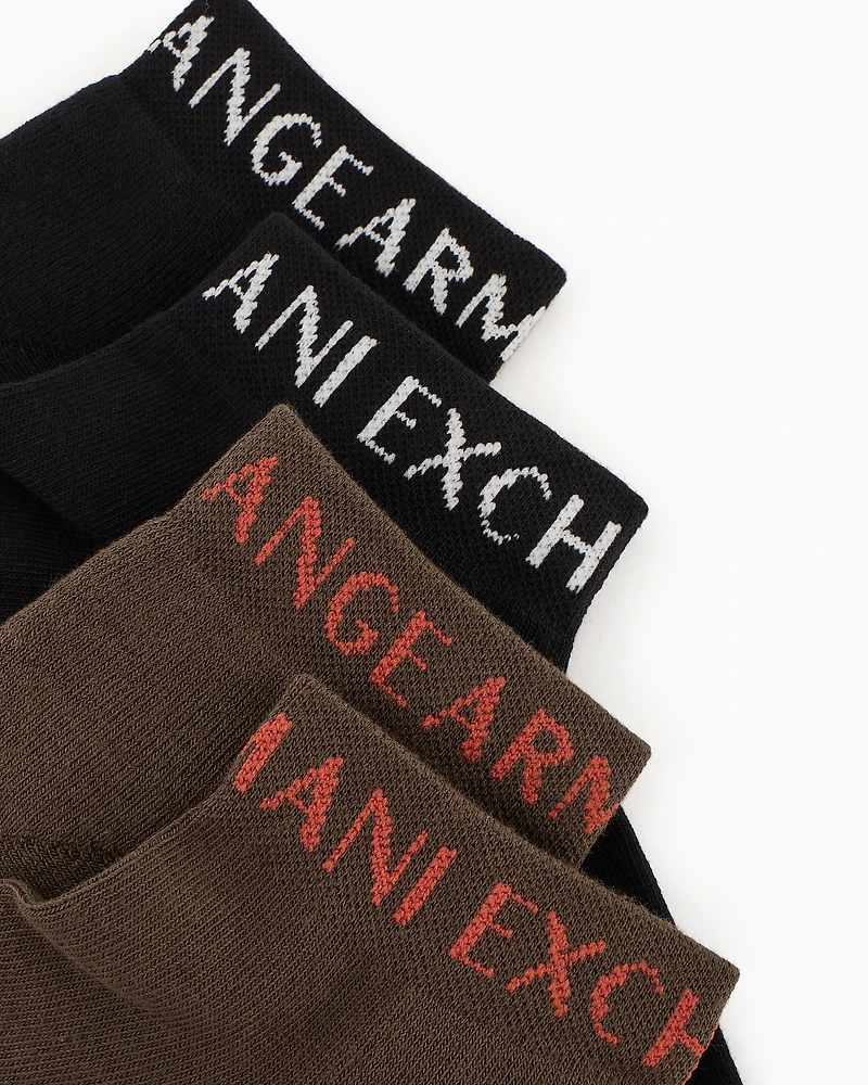 Set of 2 pairs socks with logo
