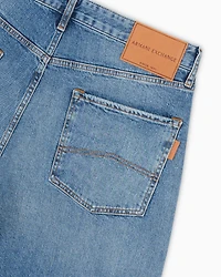 Light blue wash denim trousers J82