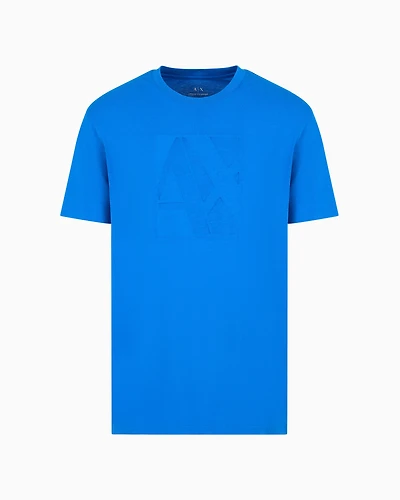 Regular fit organic cotton T-shirt with ASV maxi tonal logo