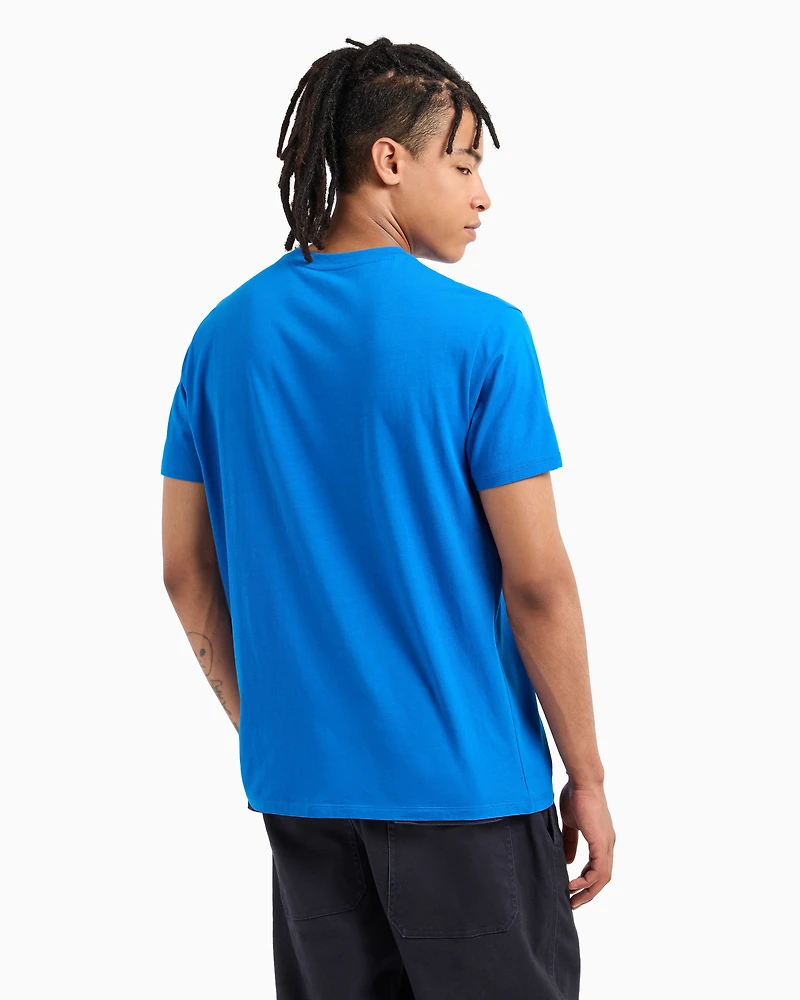 Regular fit organic cotton T-shirt with ASV maxi tonal logo