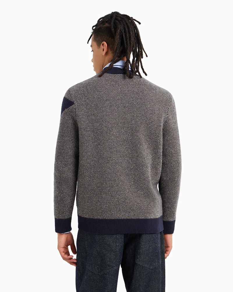 ASV Wool Blend Logo Crewneck Sweater