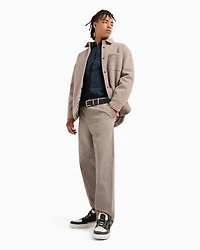 Regular fit shirt stretch cotton poplin