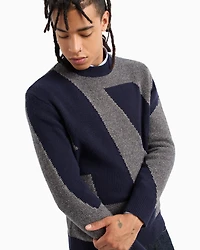 ASV Wool Blend Logo Crewneck Sweater
