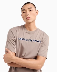 Regular fit organic cotton T-shirt with ASV logo lettering