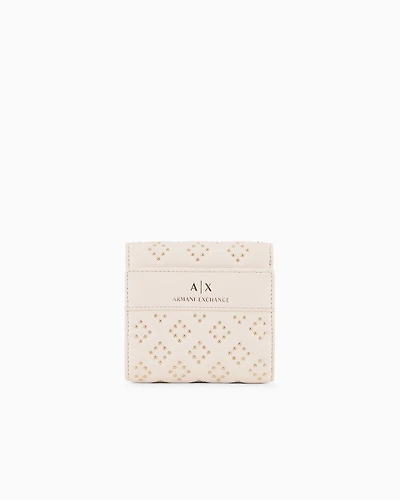 Small wallet with studs in ASV material