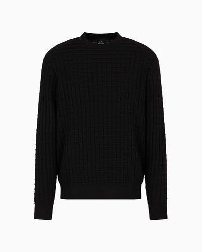 Checked Crewneck Sweater