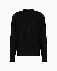 Checked Crewneck Sweater