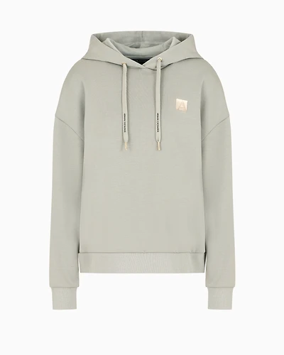 Stretch double knit hoodie