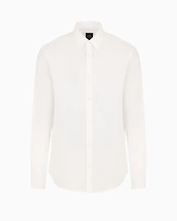 Regular fit cotton dobby shirt