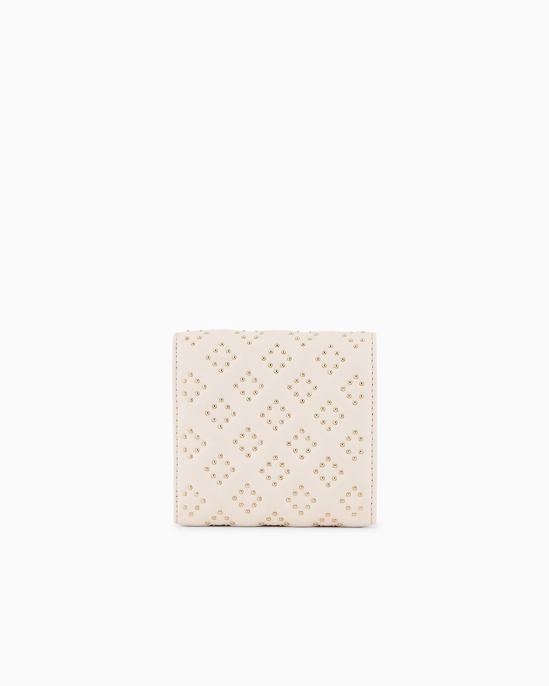 Small wallet with studs in ASV material