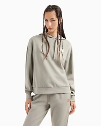 Stretch double knit hoodie