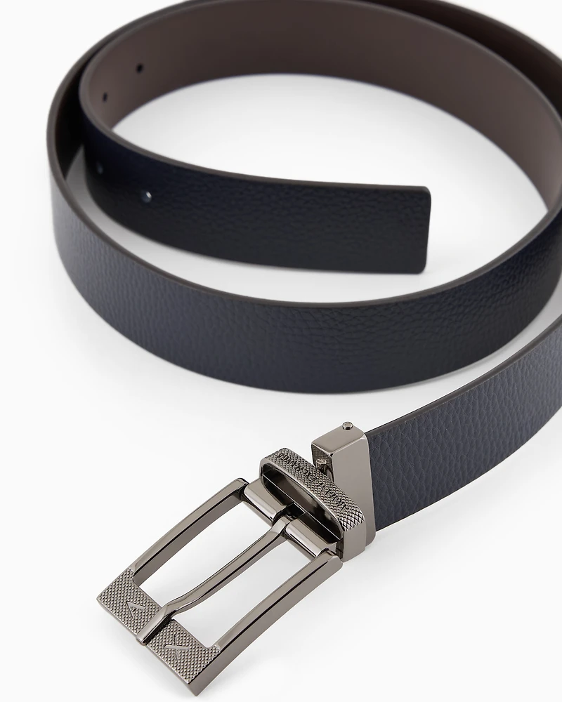 Garnet leather belt