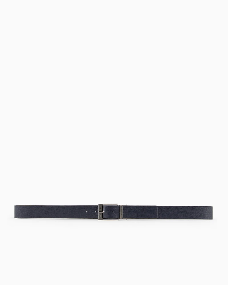 Garnet leather belt