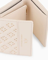 Small wallet with studs in ASV material