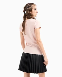 Slim fit T-shirt with wave logo