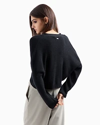 Ribbed V-Neck Cardigan