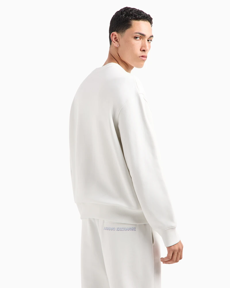 ASV Cotton Lettering Logo Crewneck Sweatshirt