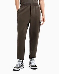 Oversized trousers with zip pocket