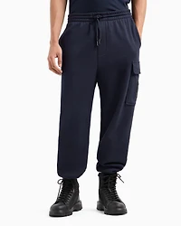 Organic cotton french terry cargo pants
