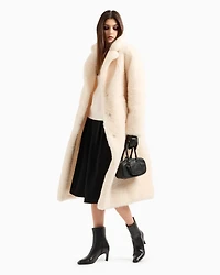 Ribbed sweater with perforated details