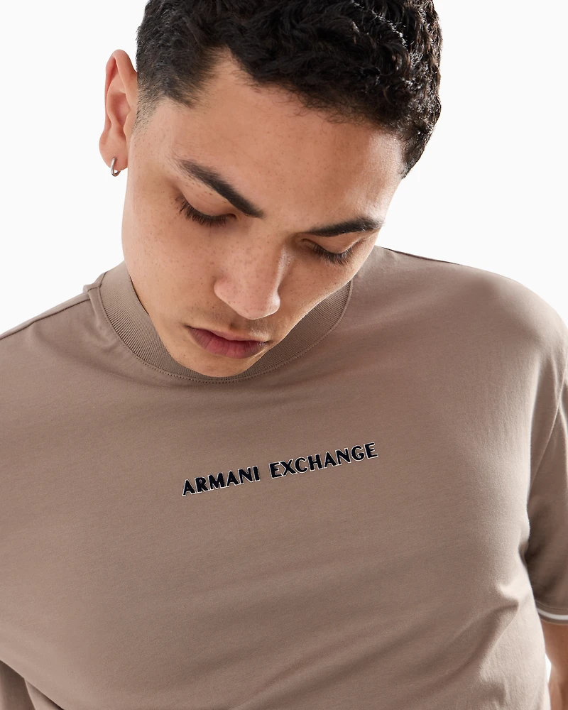 Regular fit T-shirt with contrasting profiles ASV cotton
