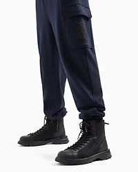 Organic cotton french terry cargo pants