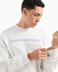 ASV Cotton Lettering Logo Crewneck Sweatshirt