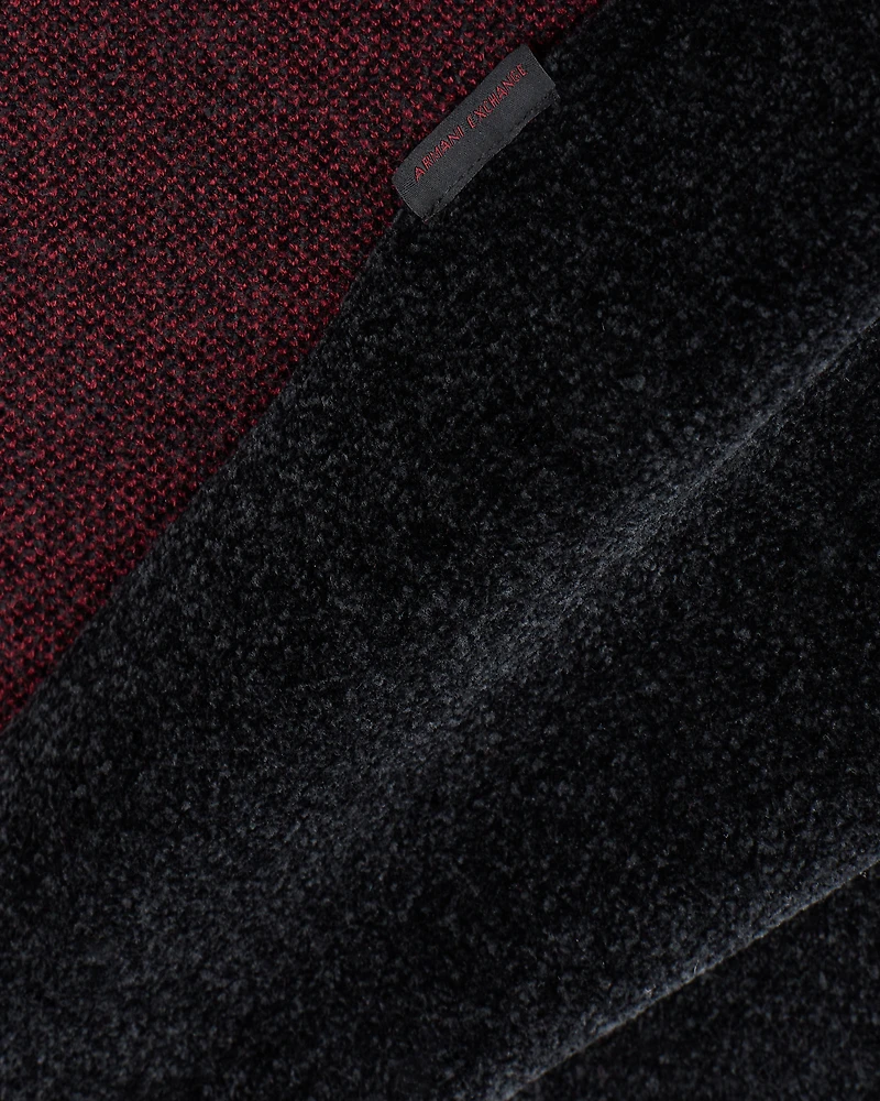 Degradé ribbed scarf