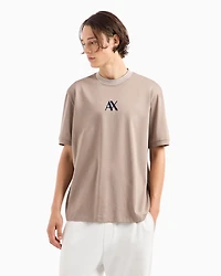 Regular fit T-shirt with striped crew neck ASV mercerised cotton