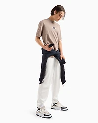 Regular fit T-shirt with striped crew neck ASV mercerised cotton
