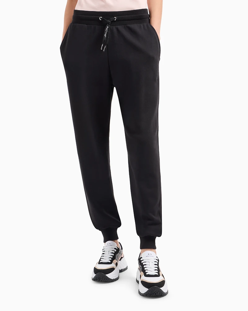 A-line French terry jogger trousers