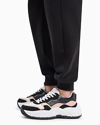 A-line French terry jogger trousers