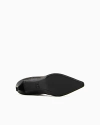 Patent leather boots with heel