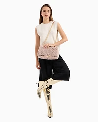 Ecofur shoulder bag with chain