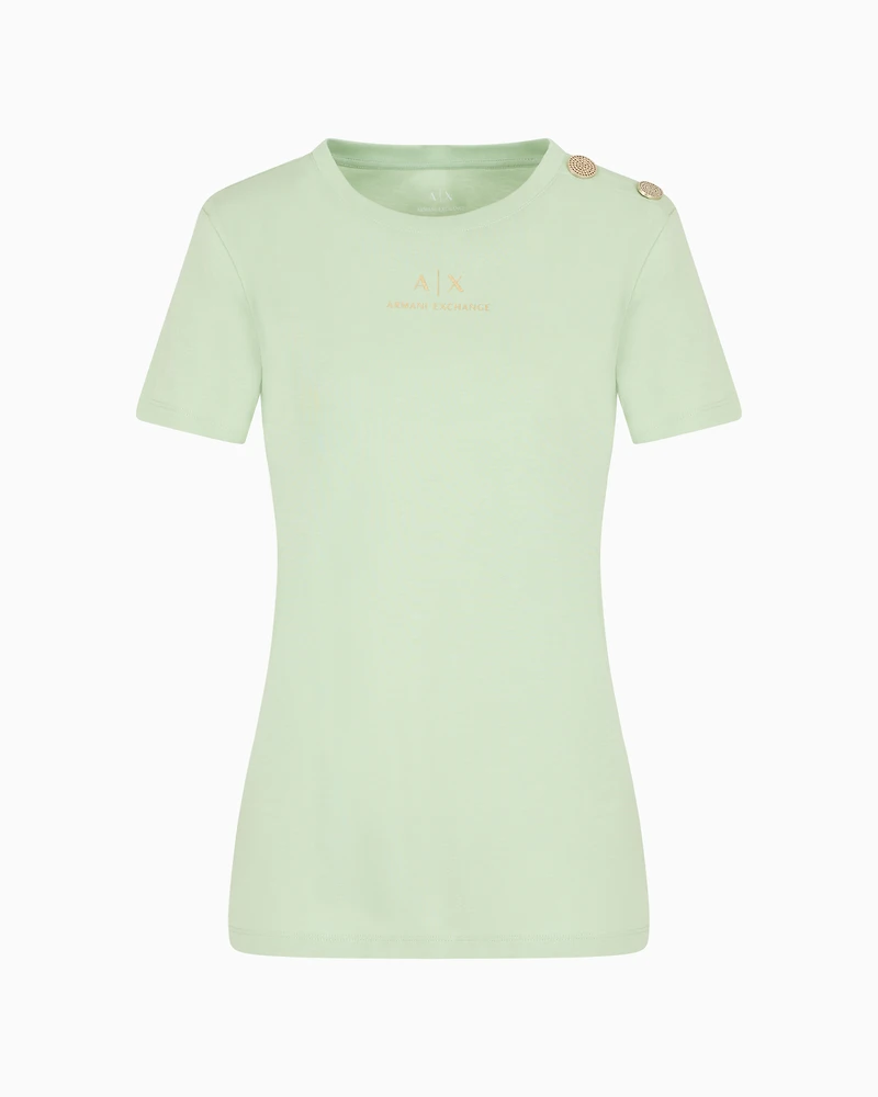 ASV organic cotton regular fit T-shirt with shoulder detail