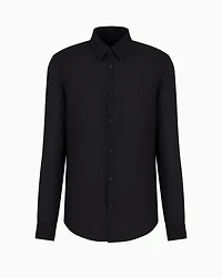 Regular fit shirt satin stretch cotton