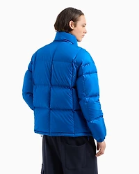 Full zip padded jacket with logo patch
