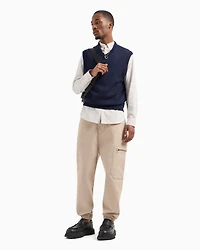 Regular fit shirt yarn dyed cotton with logo