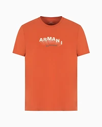 Slim fit T-shirt with 3D effect logo ASV stretch jersey