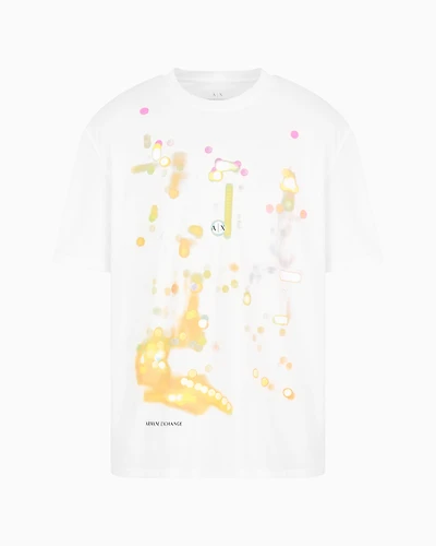 Organic Cotton Abstract Pattern Regular Fit T-Shirt