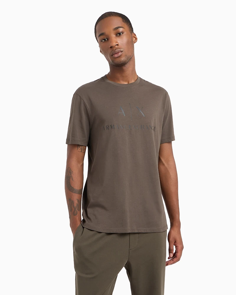Slim fit jersey T-shirt with logo