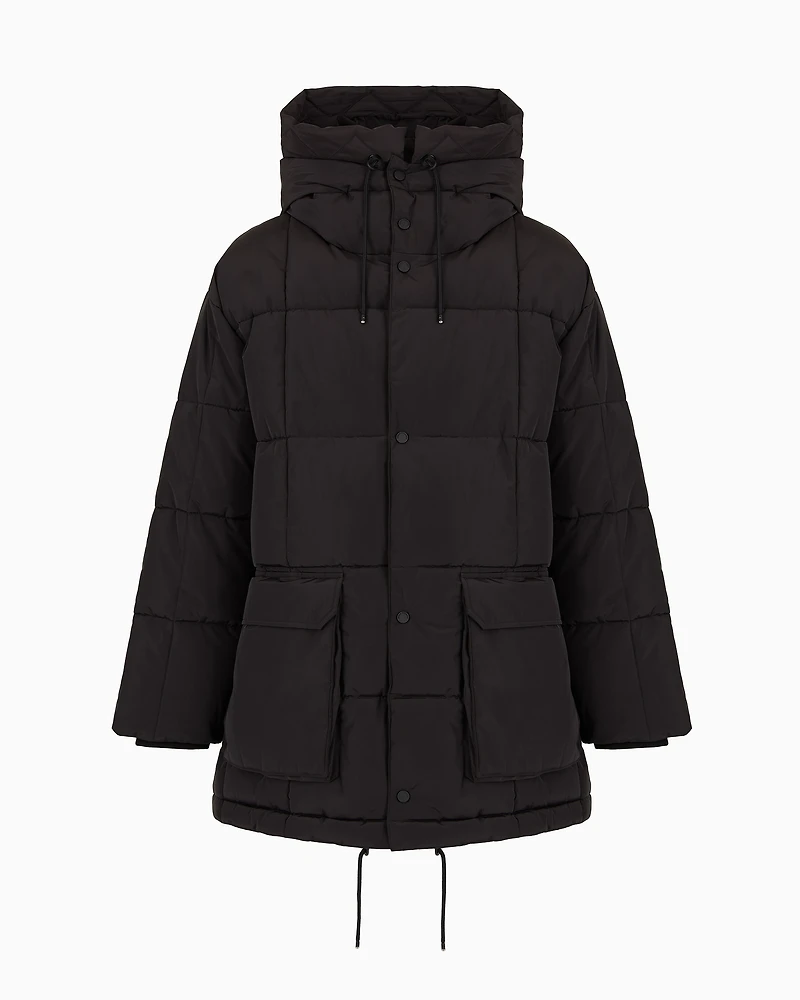 Padded jacket with hood ASV fabric