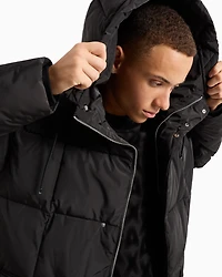 Padded jacket with hood ASV fabric