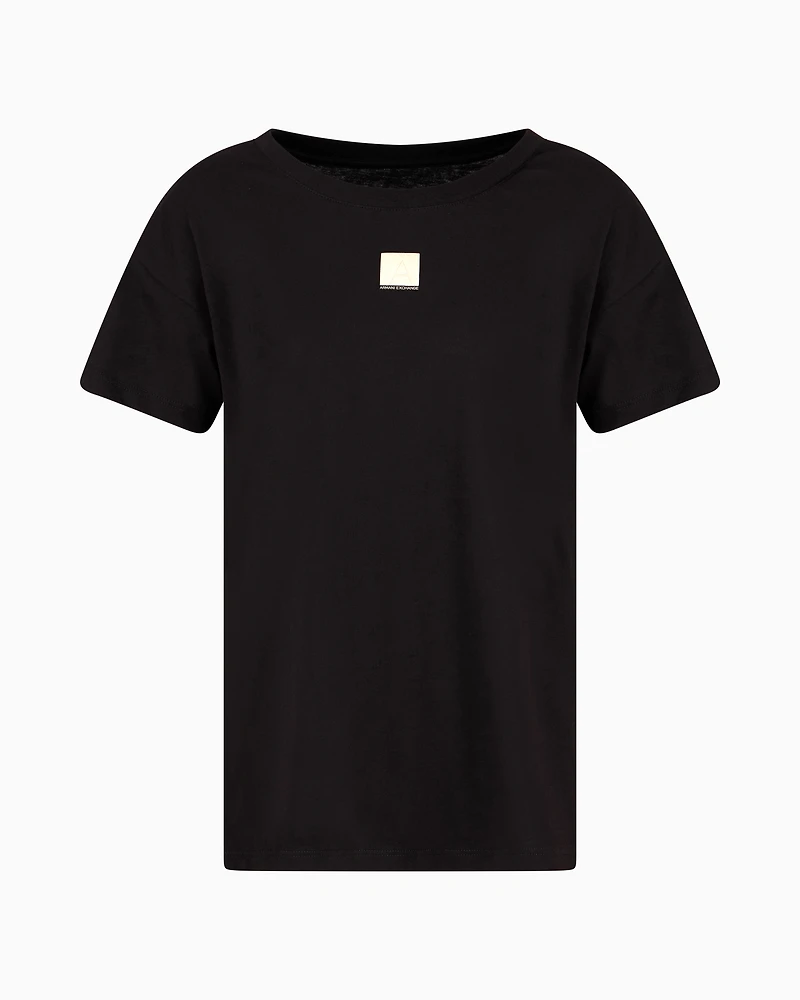 Relaxed fit T-shirt with round neck and logo